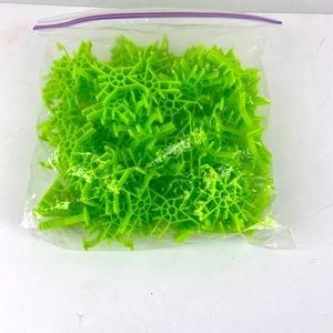KNEX Lot NEON GREEN Roller Coaster TRACK CONNECTORS Screamin Serpent Parts
